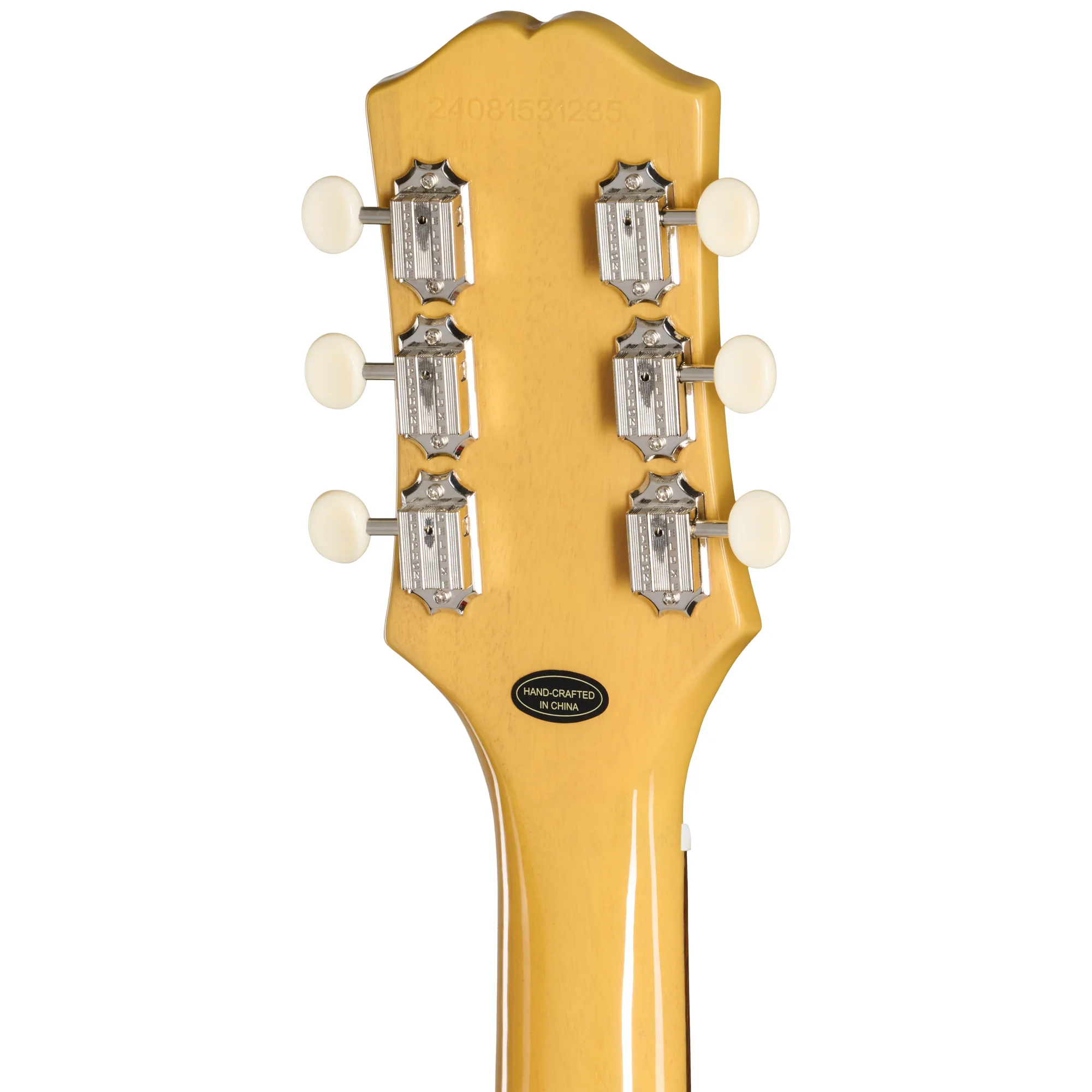 Epiphone Les Paul Junior TV Yellow - Rückseite der Kopfplatte